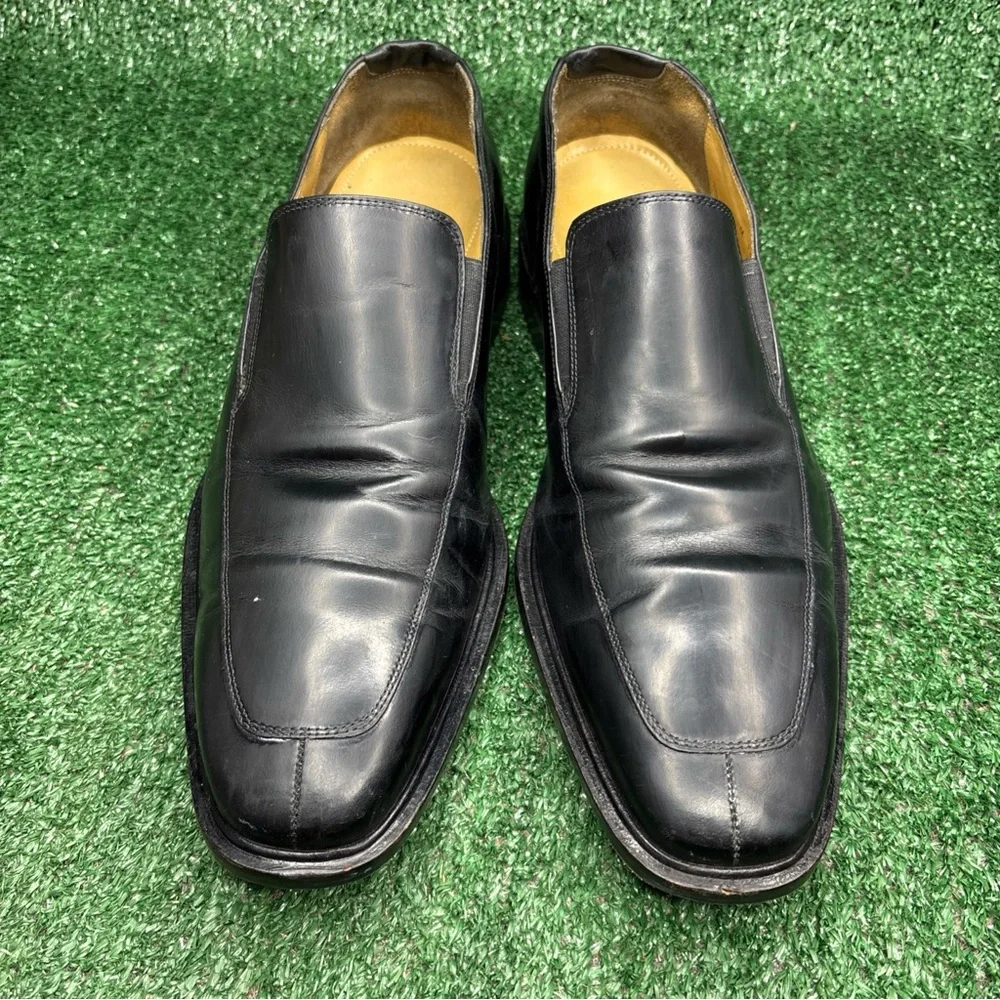 Cole Haan Mens Loafers Size 12 M Black Leather Slip On Dress Shoes‎